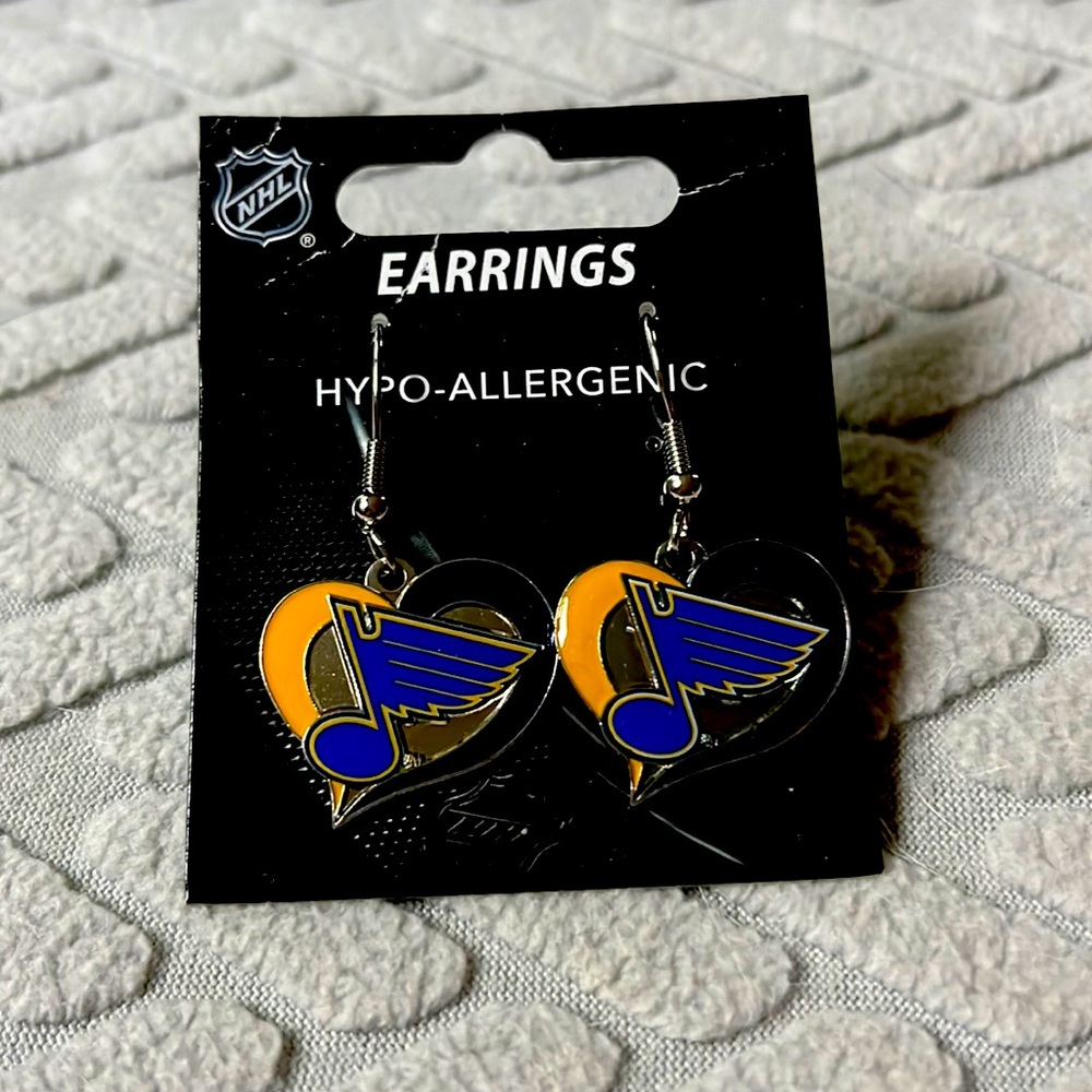 NHL St. Louis Blues earrings